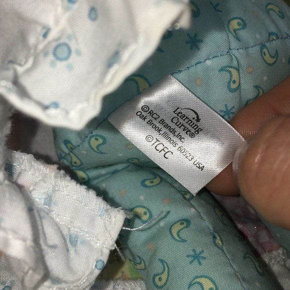 Learning Curve Plush Holly Hobbie Doll Rattle 12" Blue Patchwork Dress Blonde - Picture 6 of 12